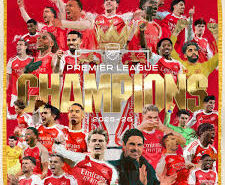 Arsenal win Premier League title after 22 years