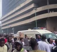 Fire guts building on Lagos Island