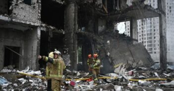 Russian Strike Kills 18 Around Kyiv On Eve Of NATO Summit