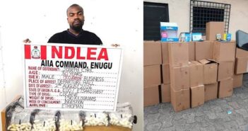 Italy based bizman arrested at Enugu airport excretes 98 wraps of cocaine
