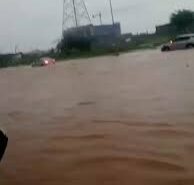 Parts of Abuja, have been hit by flooding following a heavy downpour